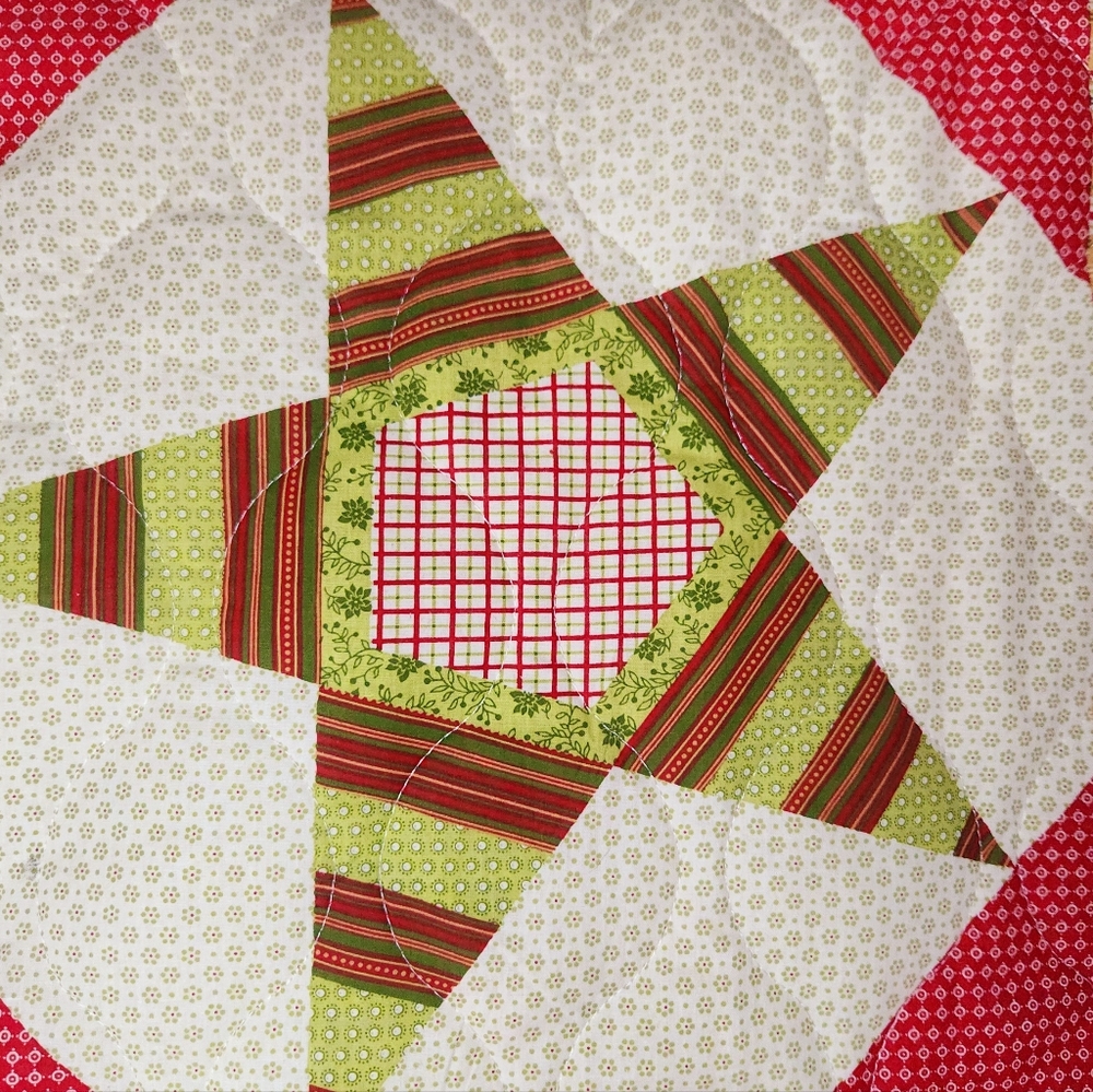 Better Homes & Garden Christmas Bed In A Bag Queen Full Quilt Shams Star Holiday - Picture 5 of 11